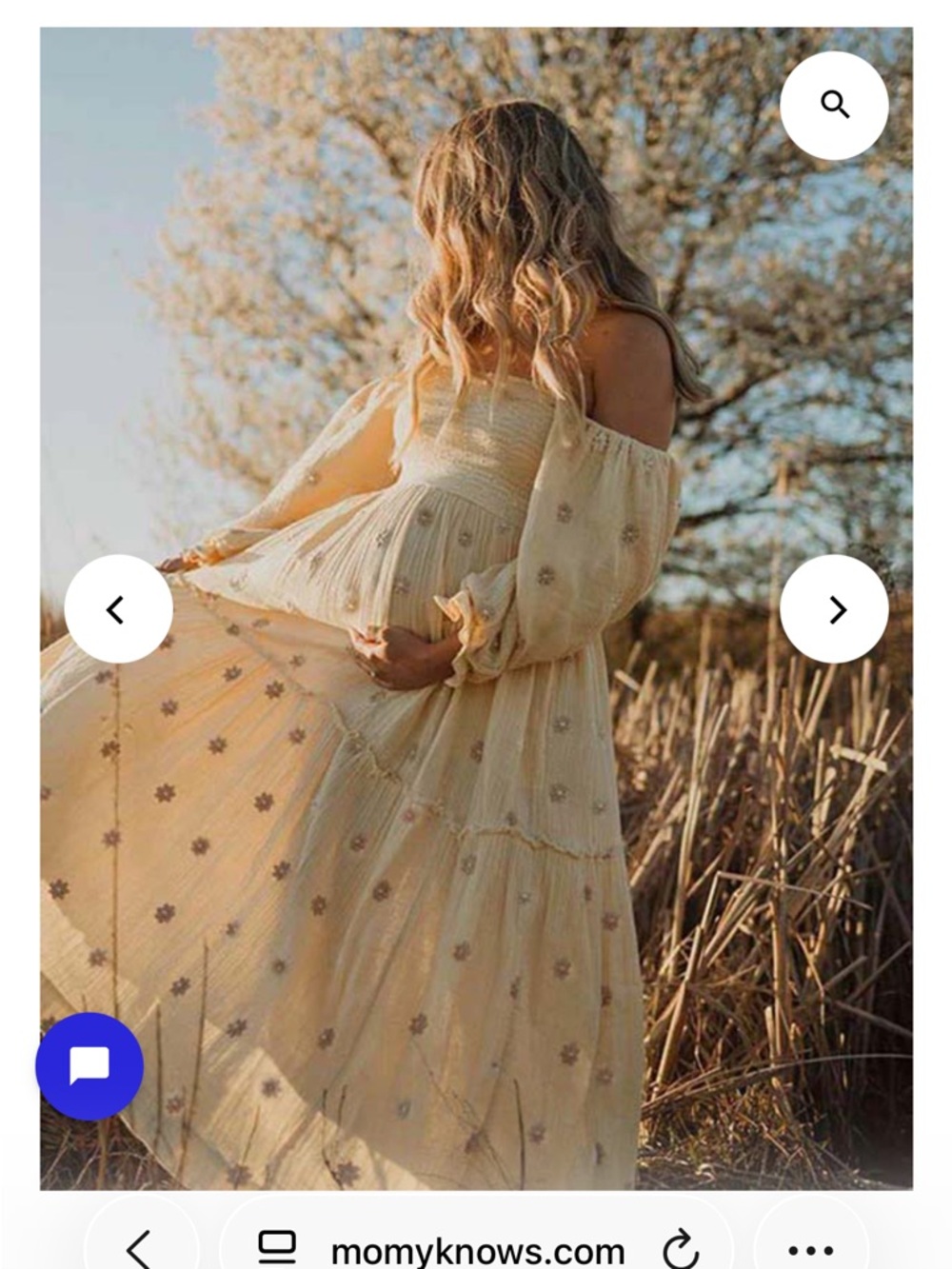 Apricot Daisy Off Shoulder Maxi Dress - Picture 2 of 4